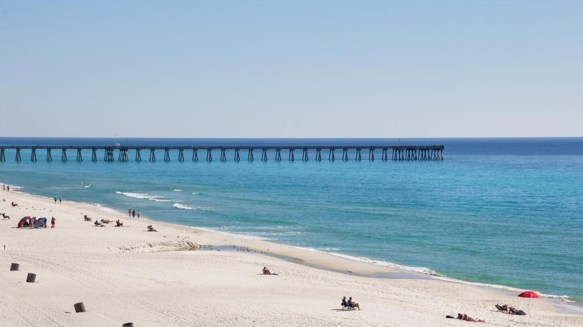 Tidewater Escape: 1Br/2Ba Beachfront Condo, Sleeps 6, Gulf Views & Comfort! Panama City Beach Bagian luar foto