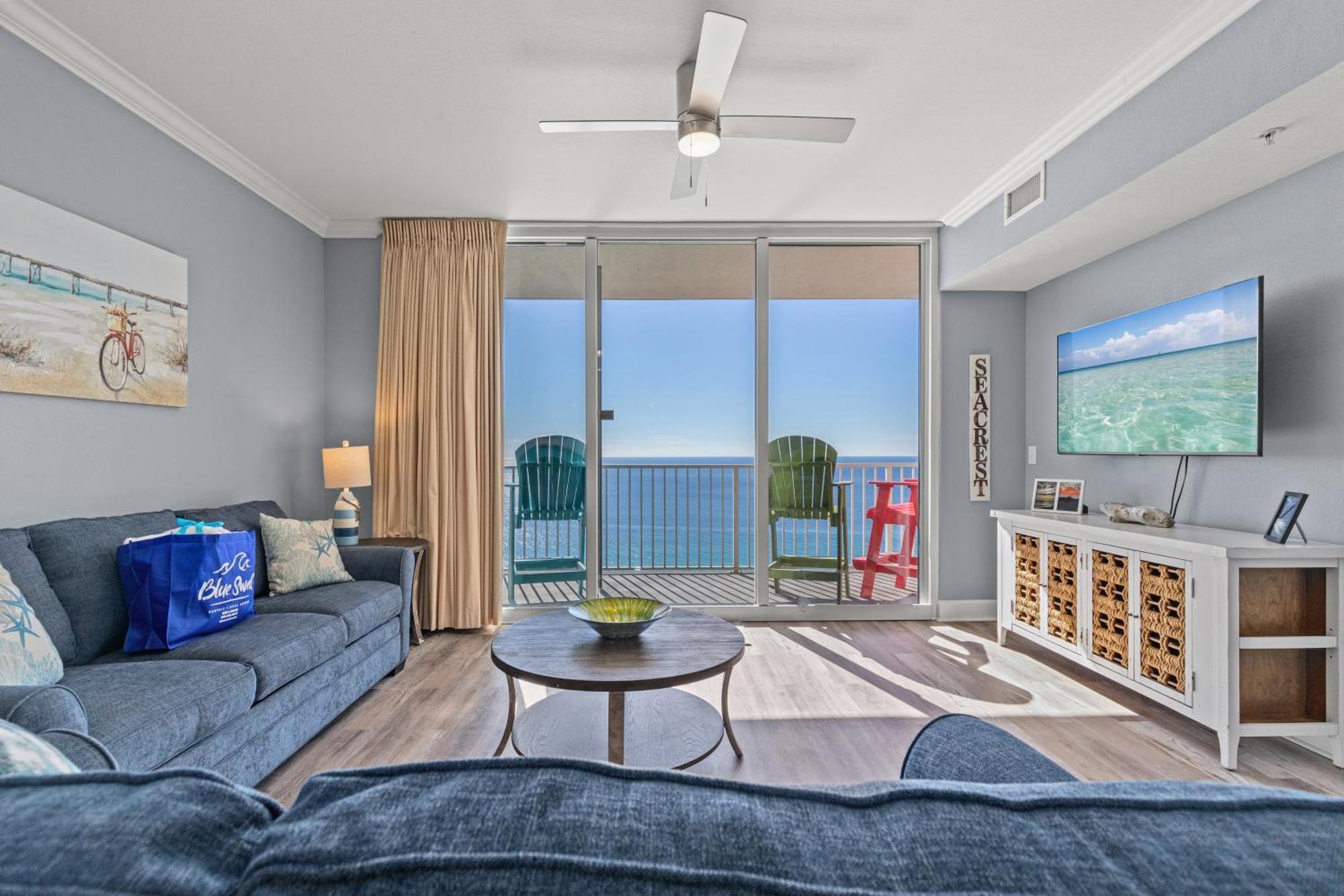 Tidewater Escape: 1Br/2Ba Beachfront Condo, Sleeps 6, Gulf Views & Comfort! Panama City Beach Bagian luar foto