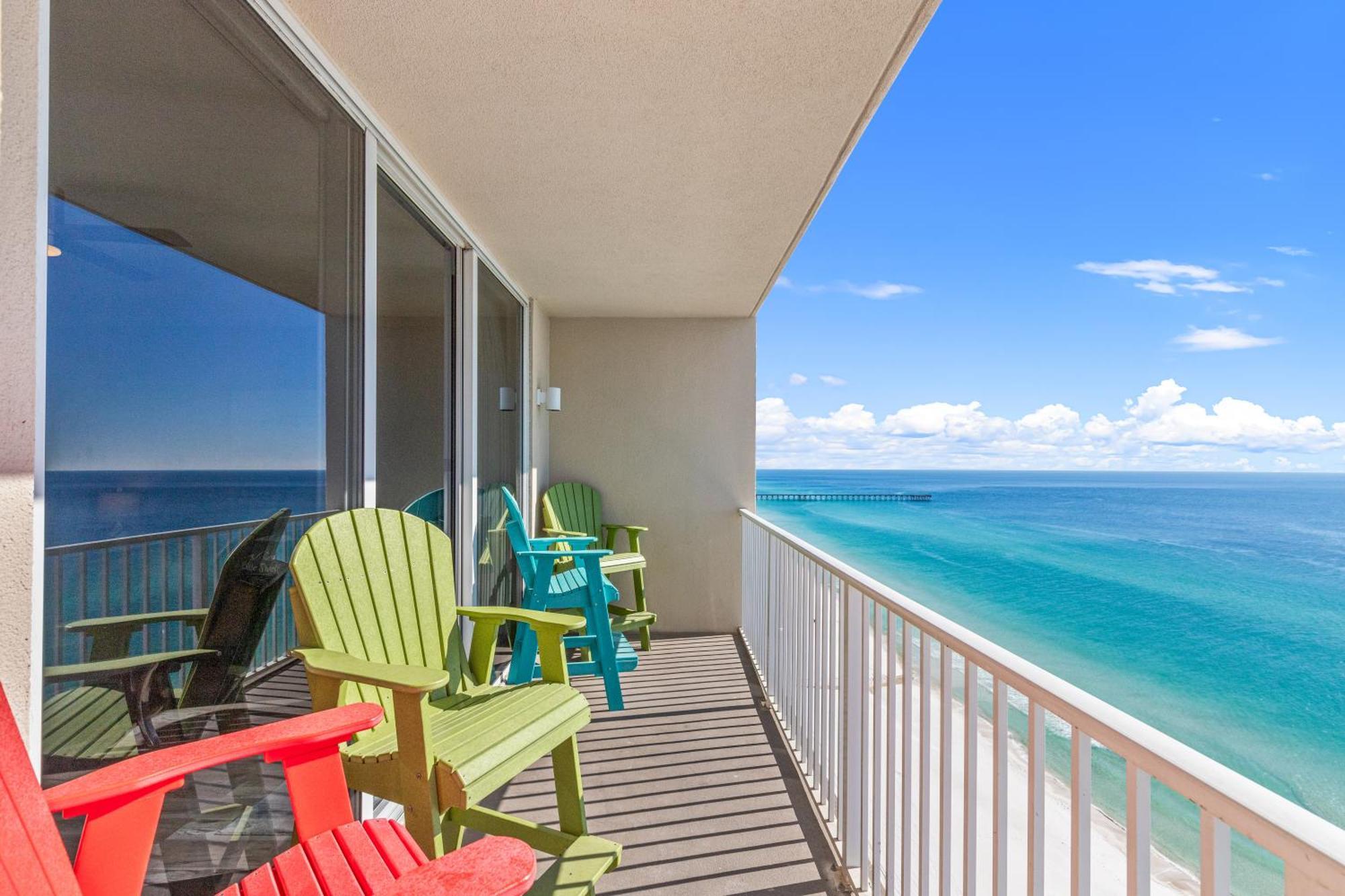 Tidewater Escape: 1Br/2Ba Beachfront Condo, Sleeps 6, Gulf Views & Comfort! Panama City Beach Bagian luar foto