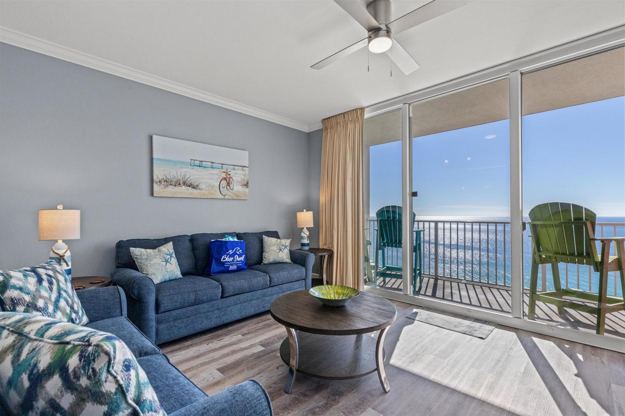 Tidewater Escape: 1Br/2Ba Beachfront Condo, Sleeps 6, Gulf Views & Comfort! Panama City Beach Bagian luar foto